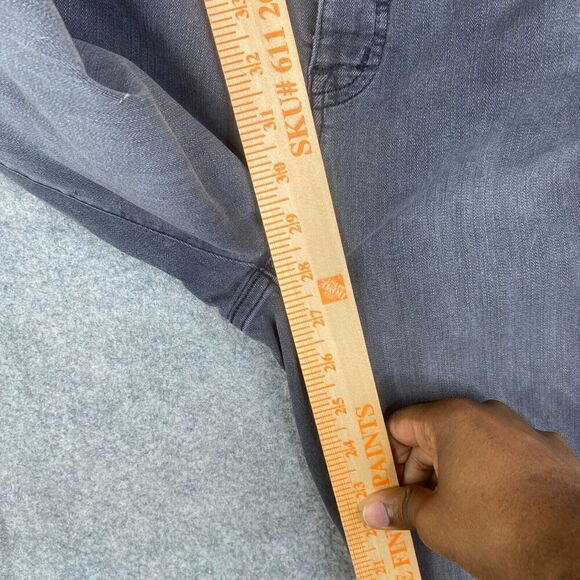 MadeWell 10' HIGH-RISE Skinny Jeans 27 Gray Faded Raw Hem - Picture 10 of 14